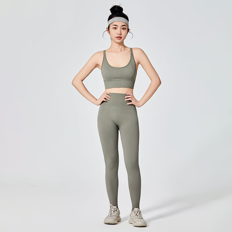 Damskie kolorowe, proste legginsy sportowe