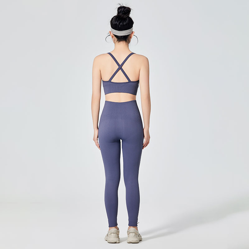 Damskie kolorowe, proste legginsy sportowe 